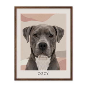 Abstract Boho Desert Horizon Pet Portrait