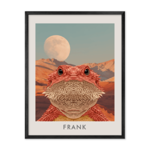 Desert Moonrise Landscape Pet Portrait