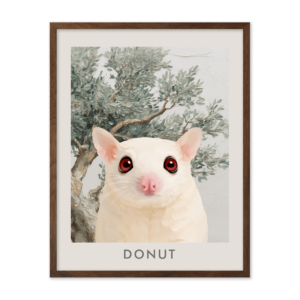 Mediterranean Olive Tree Branch Pet Portrait