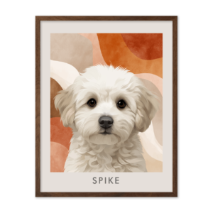 Mid-Century Modern Abstract Pet Portrait