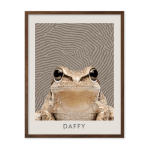 Organic Terrain Lines Minimalist Pet Portrait
