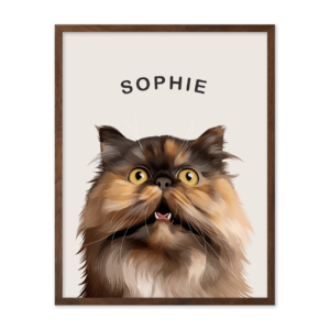 Personalized Modern Minimalist Pet Portrait