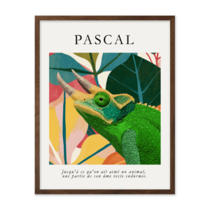 Playful Abstract Tropical Bloom Pet Portrait