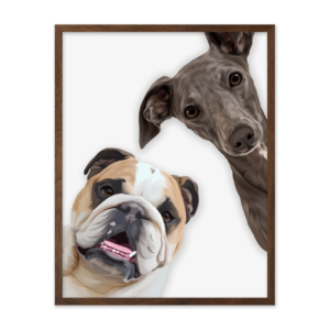 Playful Peekaboo Custom Pet Portrait