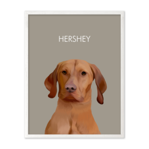 Soft Neutral Colored Background Pet Portrait