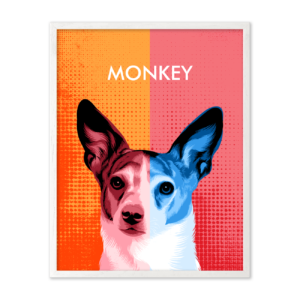 Two-Toned Modern Pop Art Pet Portrait