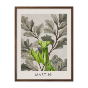 Vintage Botanical Oak Leaves Pet Portrait