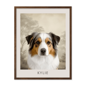 Vintage Pastoral Landscape Pet Portrait