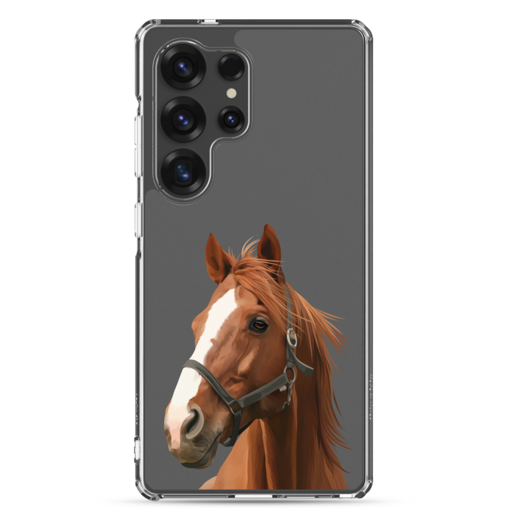 Custom Pet Portrait Clear Case for Samsung