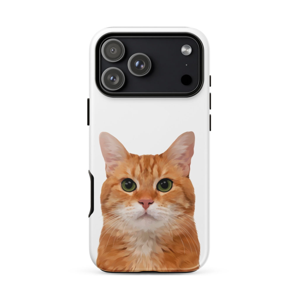 Custom Pet Portrait Tough Case for iPhone